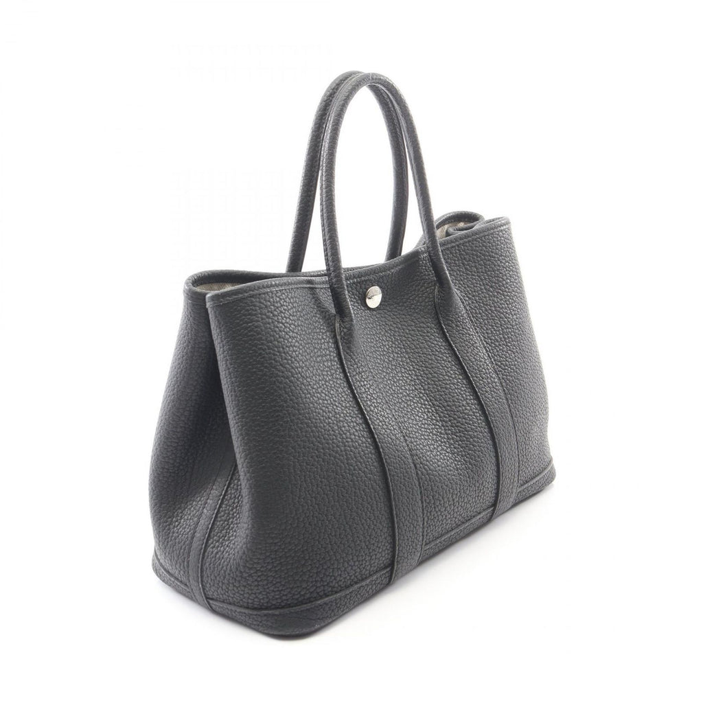 Hermes Tote Garden Party TPM Black Leather — view 2