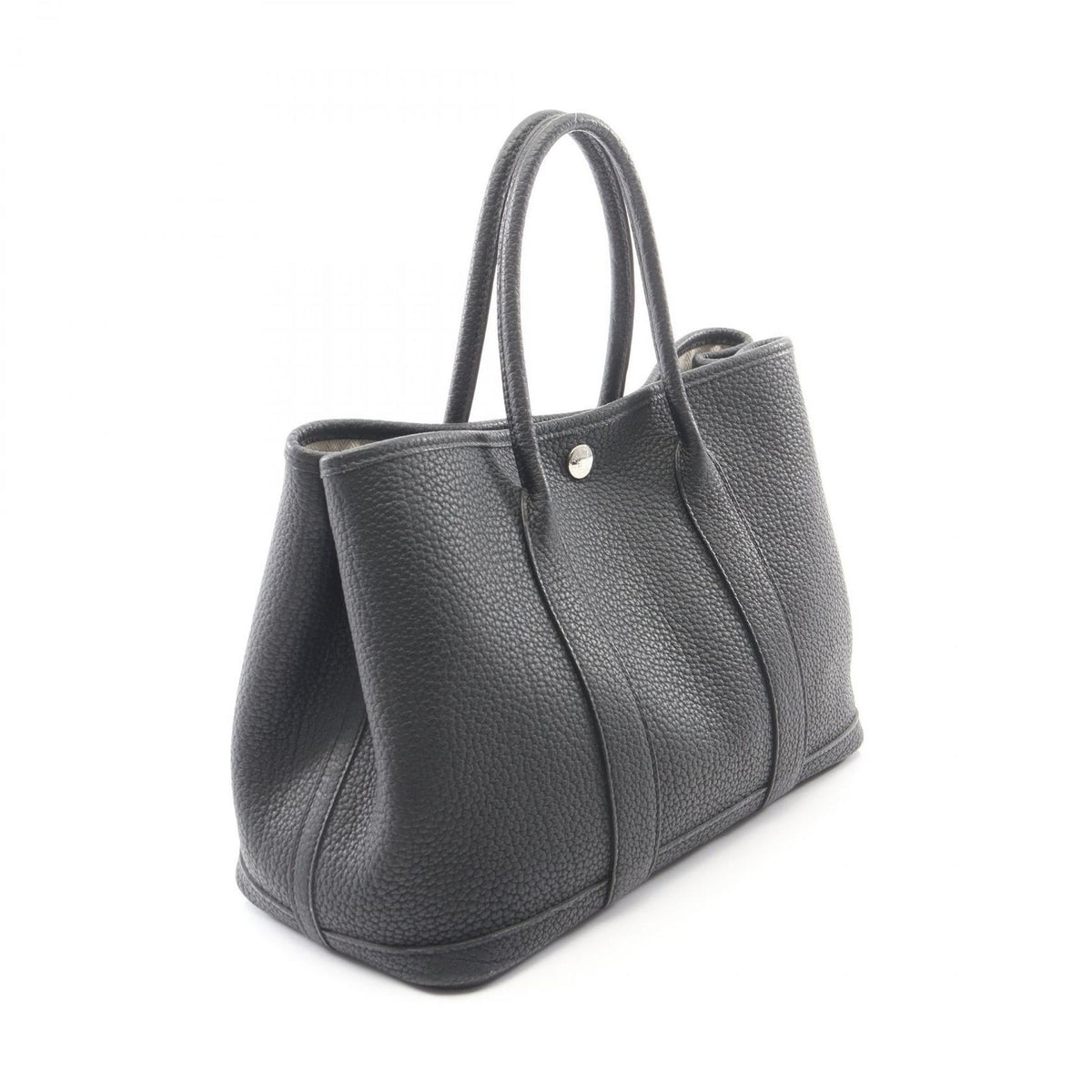 Hermes Tote Garden Party TPM Black Leather — view 2