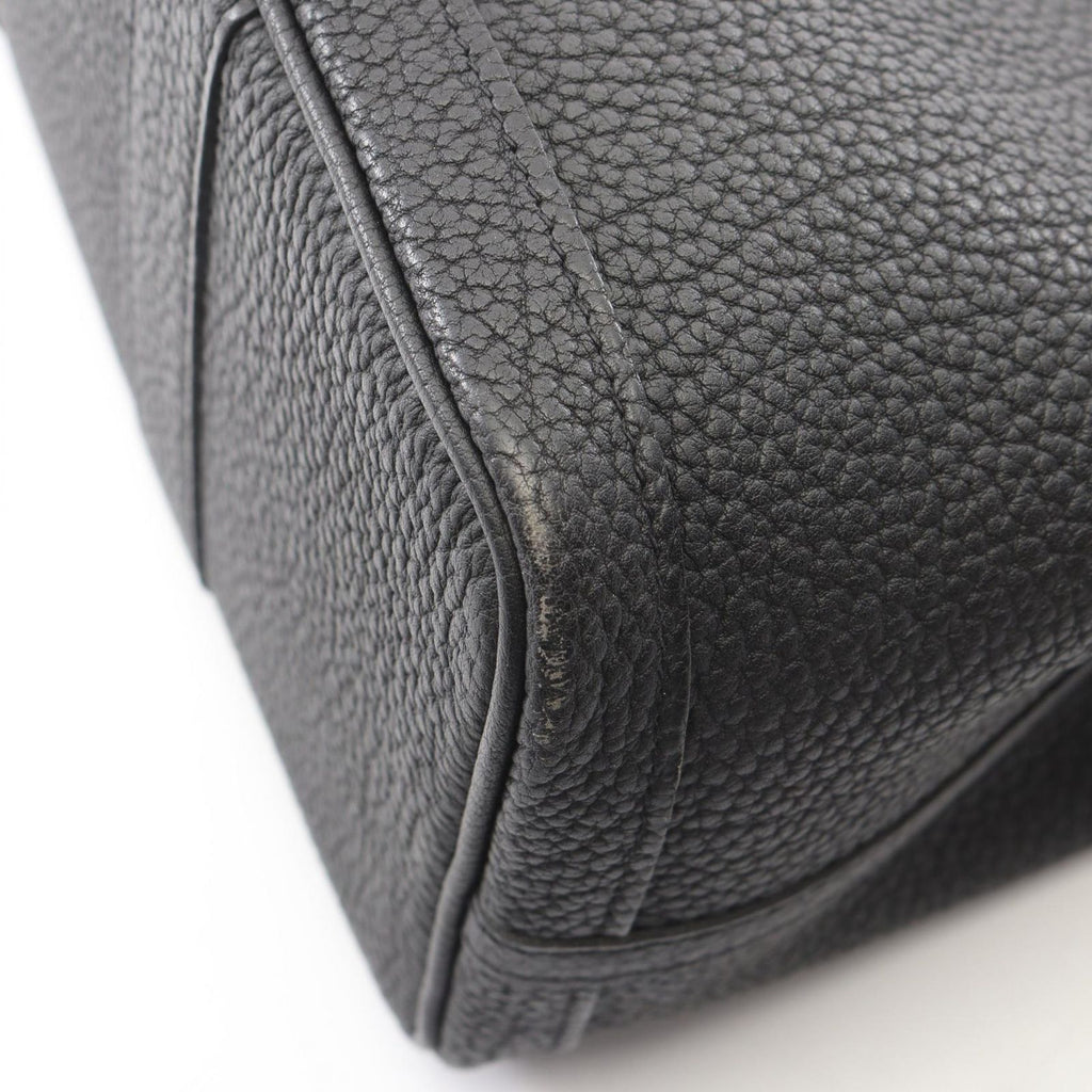 Hermes Tote Garden Party TPM Black Leather — view 8