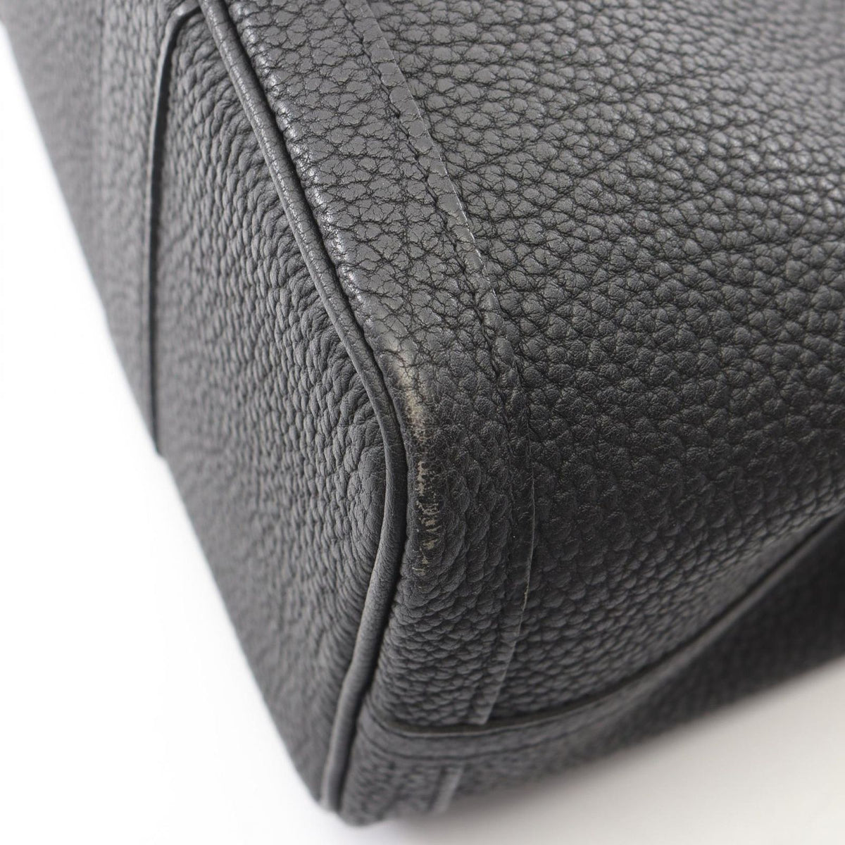 Hermes Tote Garden Party TPM Black Leather — view 8