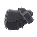 Dior Shoulder Bag Sacai Saddle Black Nylon Leather Mini