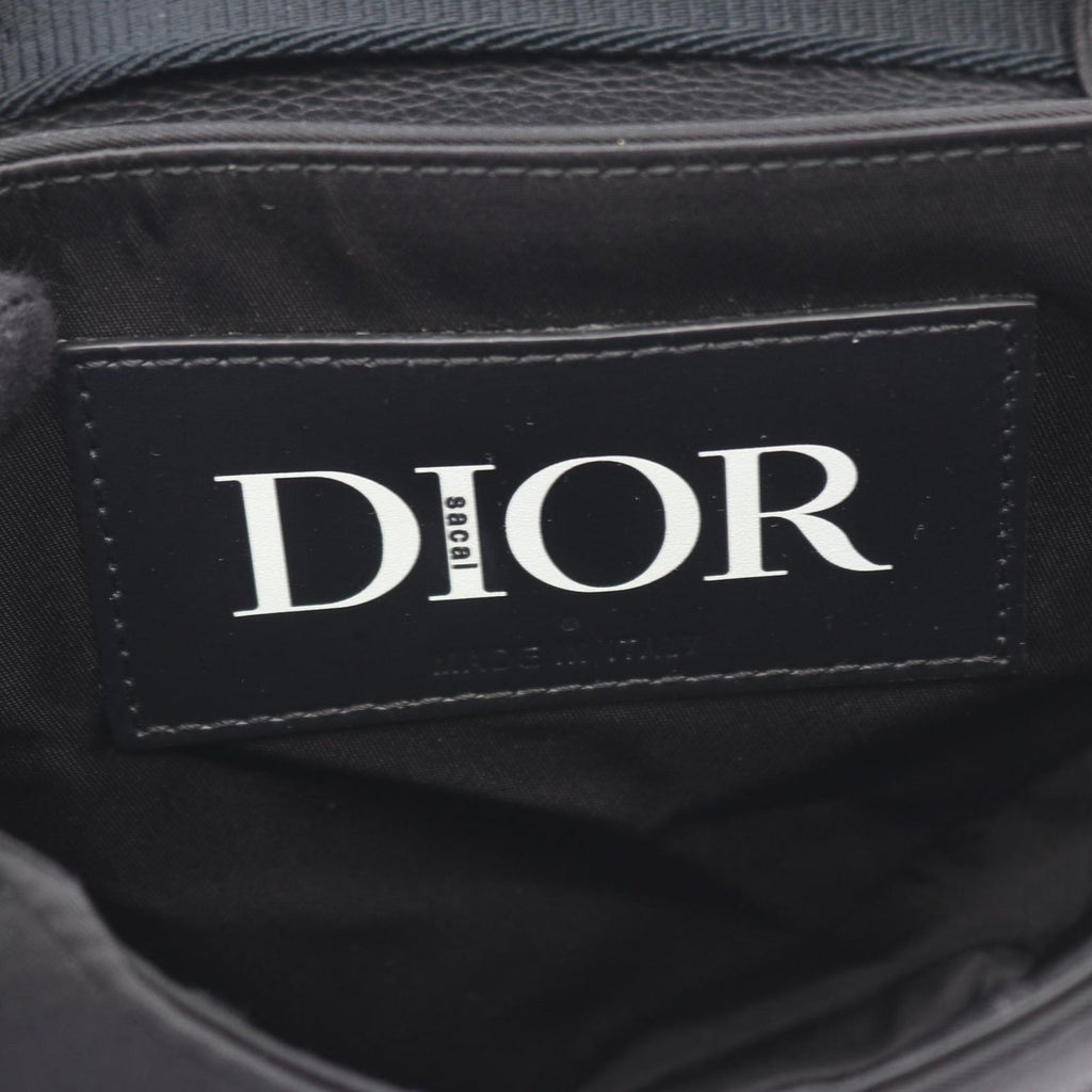 Dior Shoulder Bag Sacai Saddle Black Nylon Leather Mini — view 4
