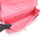 Chanel Shoulder Bag Chain Pink Lambskin — view 3
