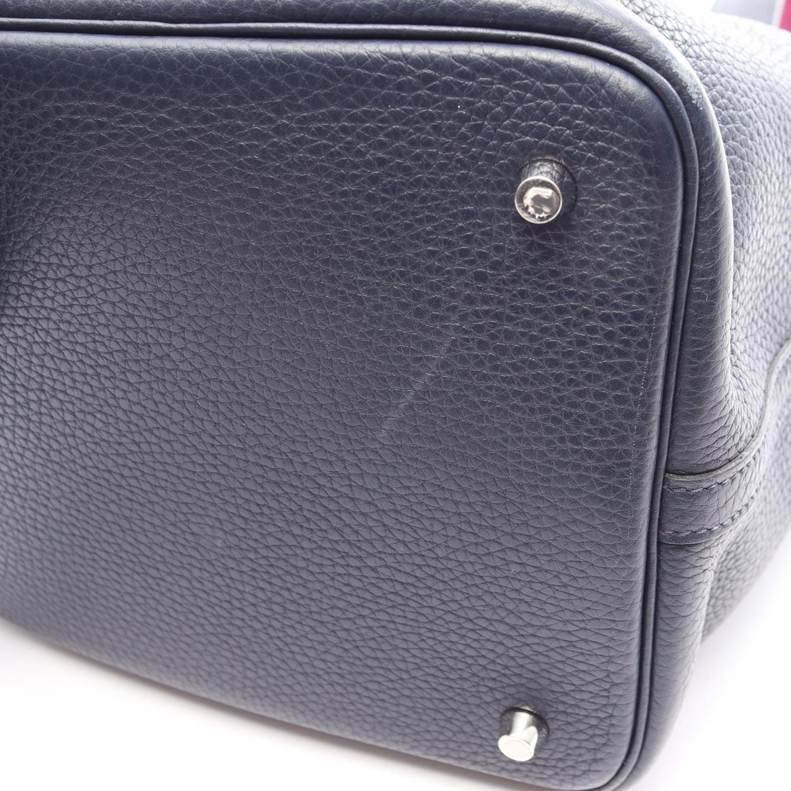 Hermes Handbag Picotin Lock MM Blue New Rosepurple Leather MM Eclat — view 8