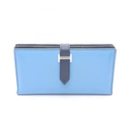 Hermes Bifold Wallet Bearn Souffle Blue Paradise Safi Leather