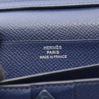 Hermes Bifold Wallet Bearn Souffle Blue Paradise Safi Leather — view 5