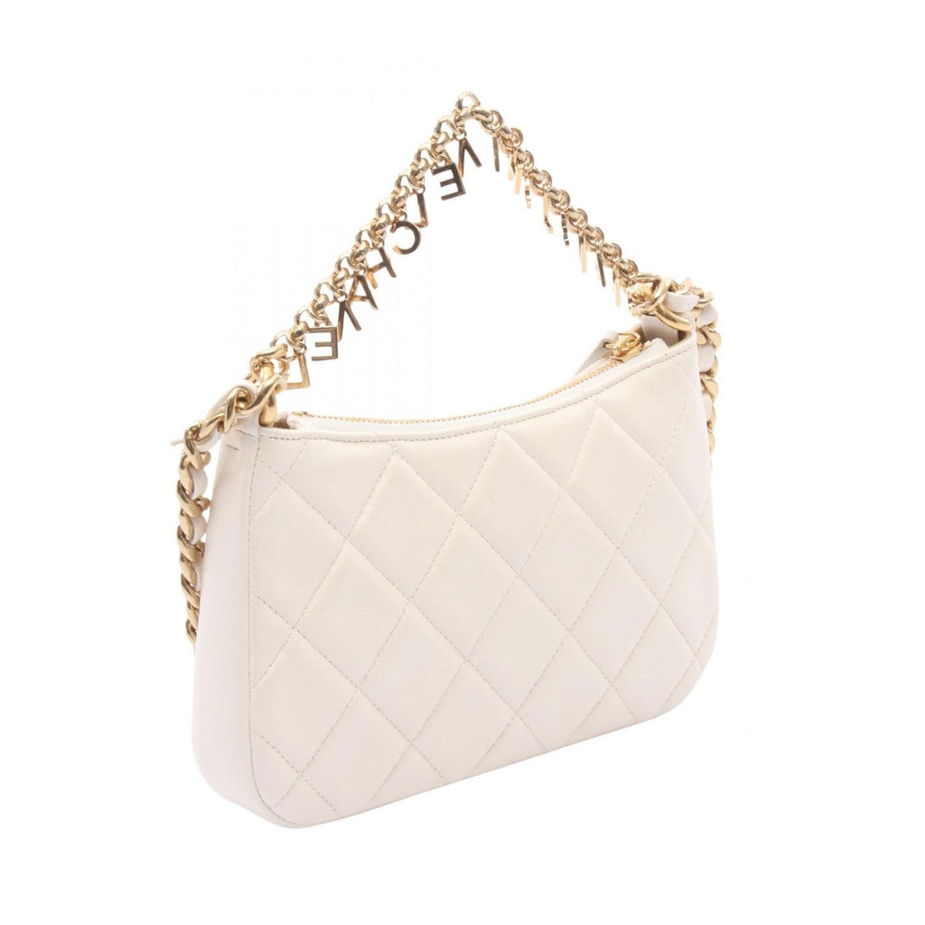 Chanel Shoulder Bag Quilted Small Pearl White Lambskin Chain — view 2