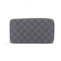 Louis Vuitton Round Wallet Zippy Organizer Damier Graphite Canvas