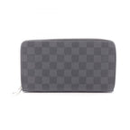 Louis Vuitton Round Wallet Zippy Organizer Damier Graphite Canvas