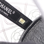 Chanel Shoulder Bag Camellia Clear Black Vinyl Leather CC Logo Chain — view 5