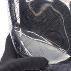 Chanel Shoulder Bag Camellia Clear Black Vinyl Leather CC Logo Chain — view 8