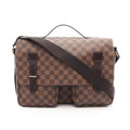 Louis Vuitton Shoulder Bag Broadway Damier Ebene Canvas Leather
