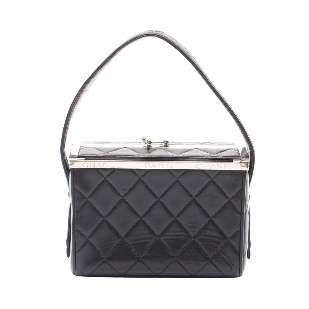 Chanel Handbag Quilted Black Lambskin