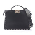Fendi Handbag Peekaboo ISeeU Small 2-Way Black Leather