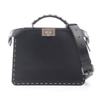 Fendi Handbag Peekaboo ISeeU Small 2-Way Black Leather