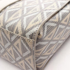 Dior Tote CD Diamond Color Gray Canvas Leather — view 7