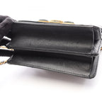 Chanel Shoulder Bag Quilted Mini Black Lambskin Chain — view 9