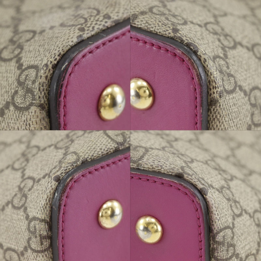 Gucci 2-Way Shoulder GG Supreme Canvas Brown Handbag — view 4