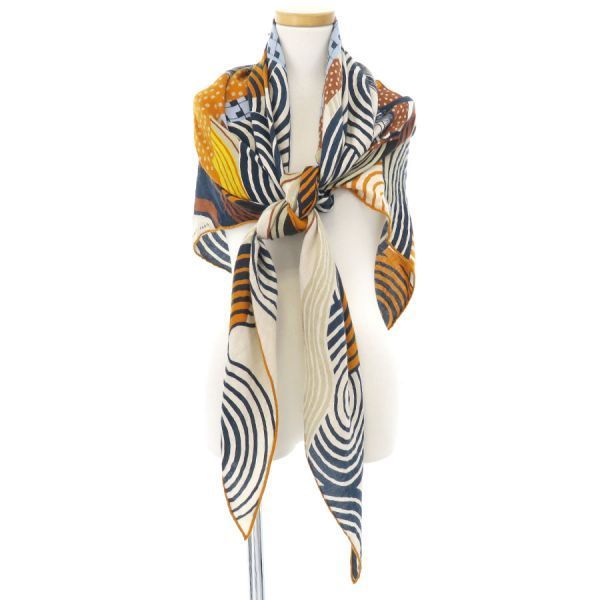 Hermes Triangle Jean Cashmere Silk Scarf — view 9