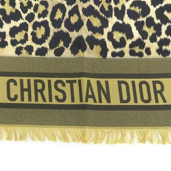 Dior Leopard Scarf Multicolor — view 3