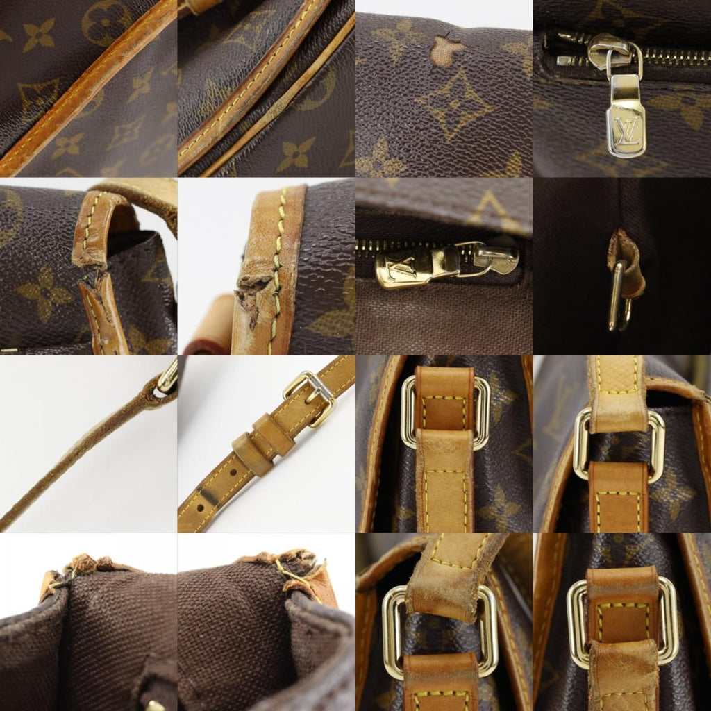 Louis Vuitton Menilmontant MM Monogram Canvas Brown Shoulder — view 8