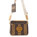 Louis Vuitton Shoulder Bag Monogram Striped LV Squared Trio Collaboration