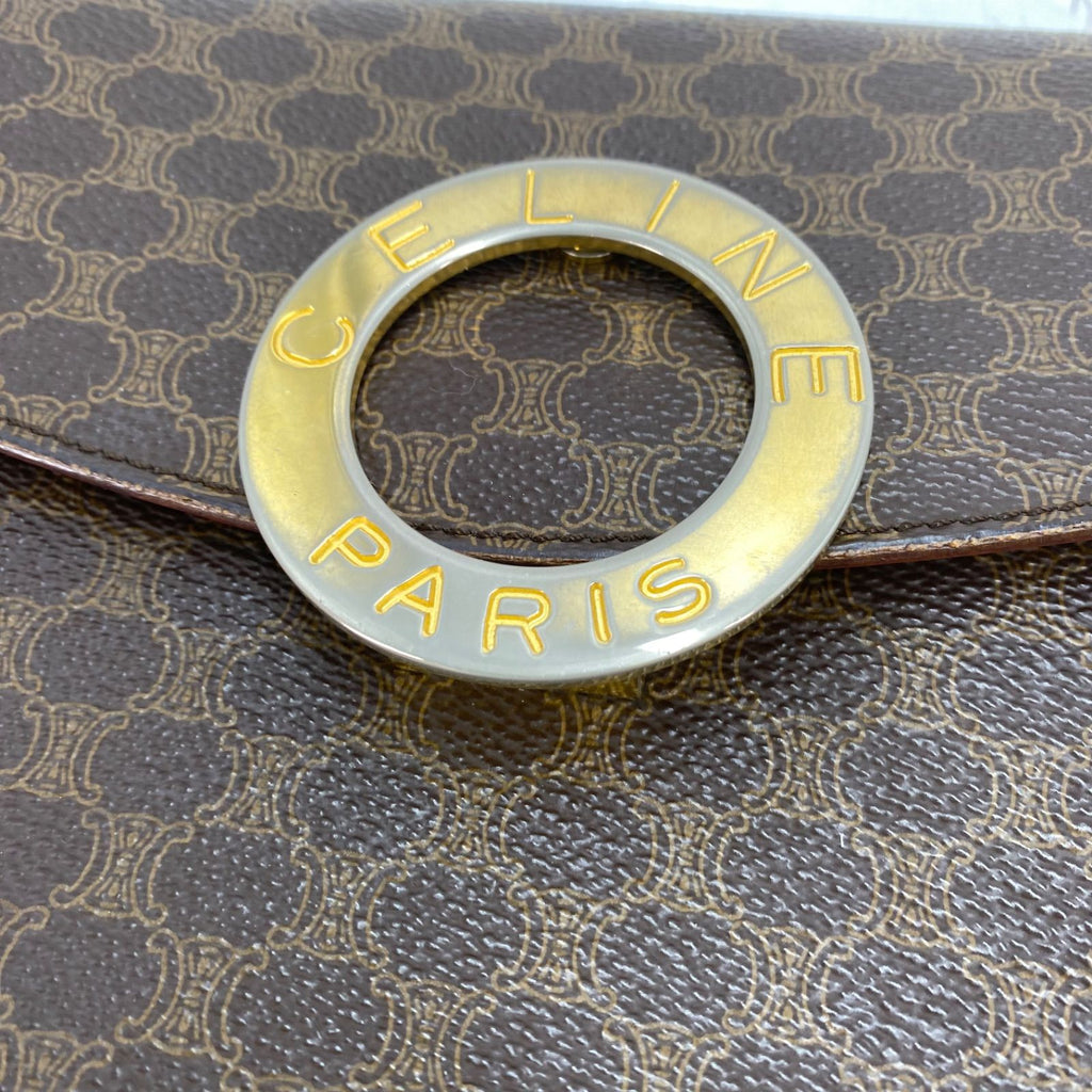 Celine Shoulder Bag Pochette Macadam Circle Logo Travel — view 9