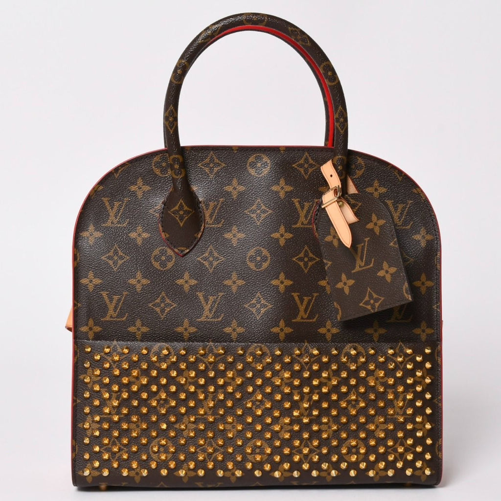 Louis Vuitton Christian Louboutin Iconoclast Handbag Calf Hair Gold