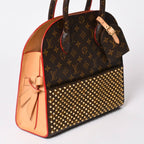 Louis Vuitton Christian Louboutin Iconoclast Handbag Calf Hair Gold — view 3