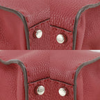 Fendi Peekaboo Selleria 2-Way Shoulder Leather Red Handbag — view 4