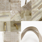 Chanel New Travel Line Tote MM Nylon Canvas Beige — view 9