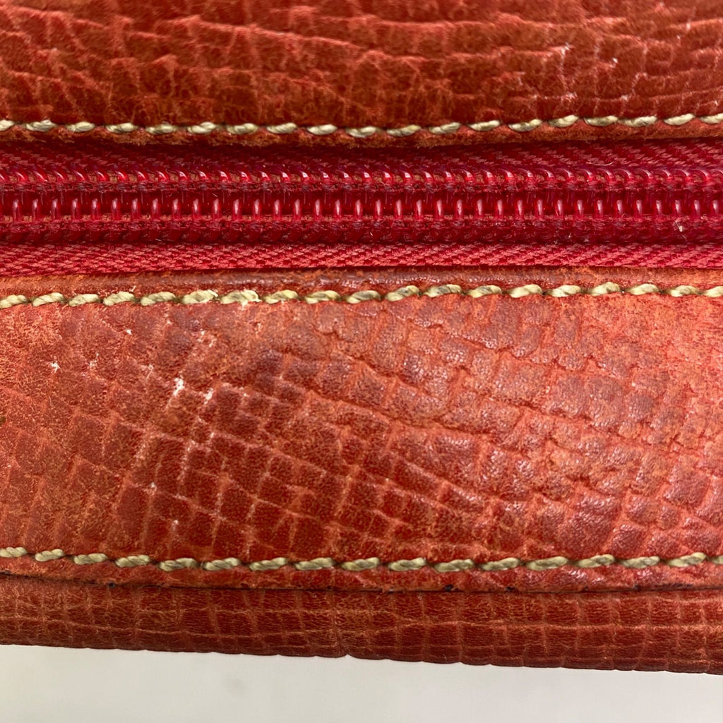 Loewe Handbag Mini Boston Leather Red Anagram Tote Travel — view 8