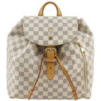 Louis Vuitton Sperone Damier Azur Canvas White Backpack