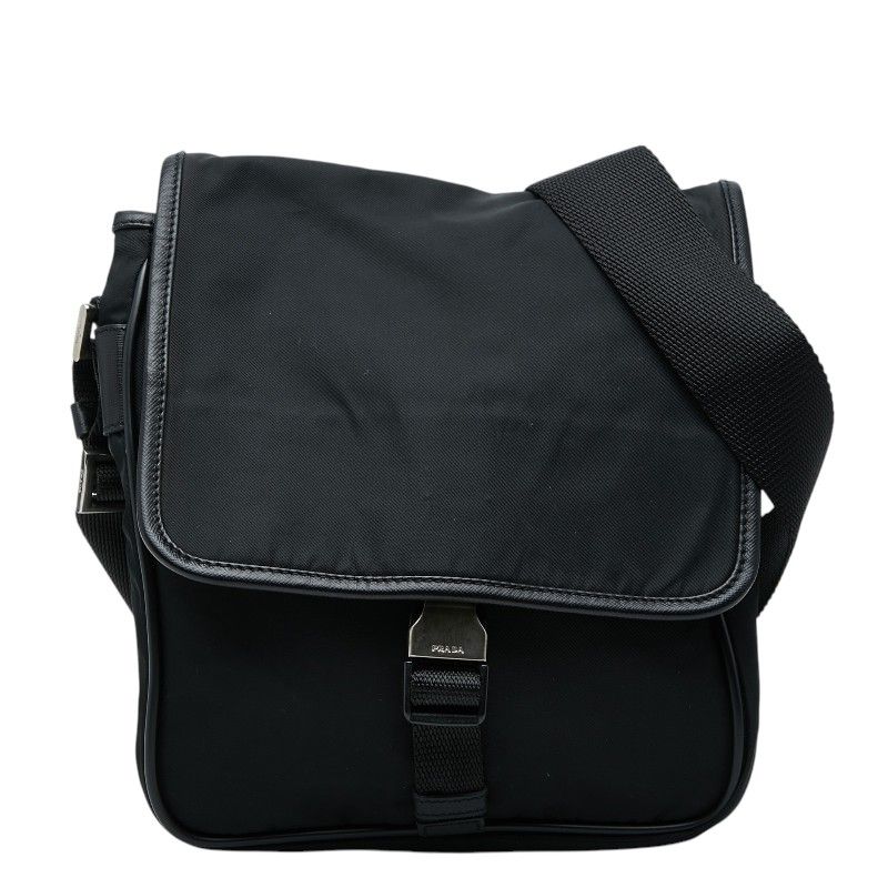 Prada Crossbody Shoulder Bag Nero Black Saffiano Leather