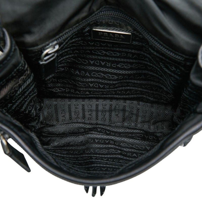 Prada Crossbody Shoulder Bag Nero Black Saffiano Leather — view 6