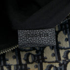 Dior Oblique Saddle Belt Bag Black Beige Canvas Leather — view 7