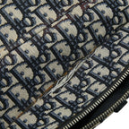 Dior Oblique Saddle Belt Bag Black Beige Canvas Leather — view 5