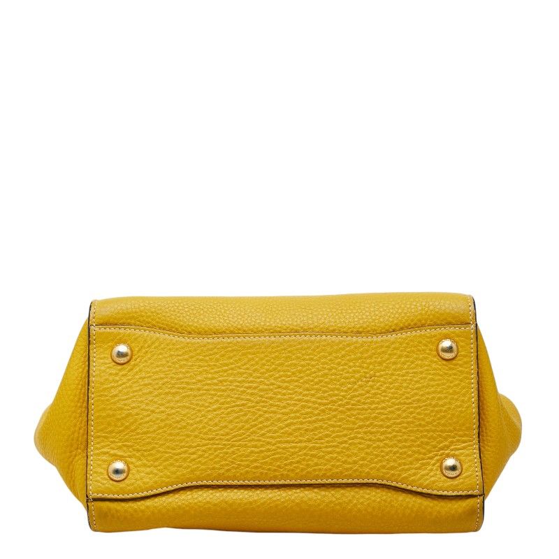 Prada Sound Rock 2-Way Shoulder Bag Yellow Vitello Daino Leather — view 3