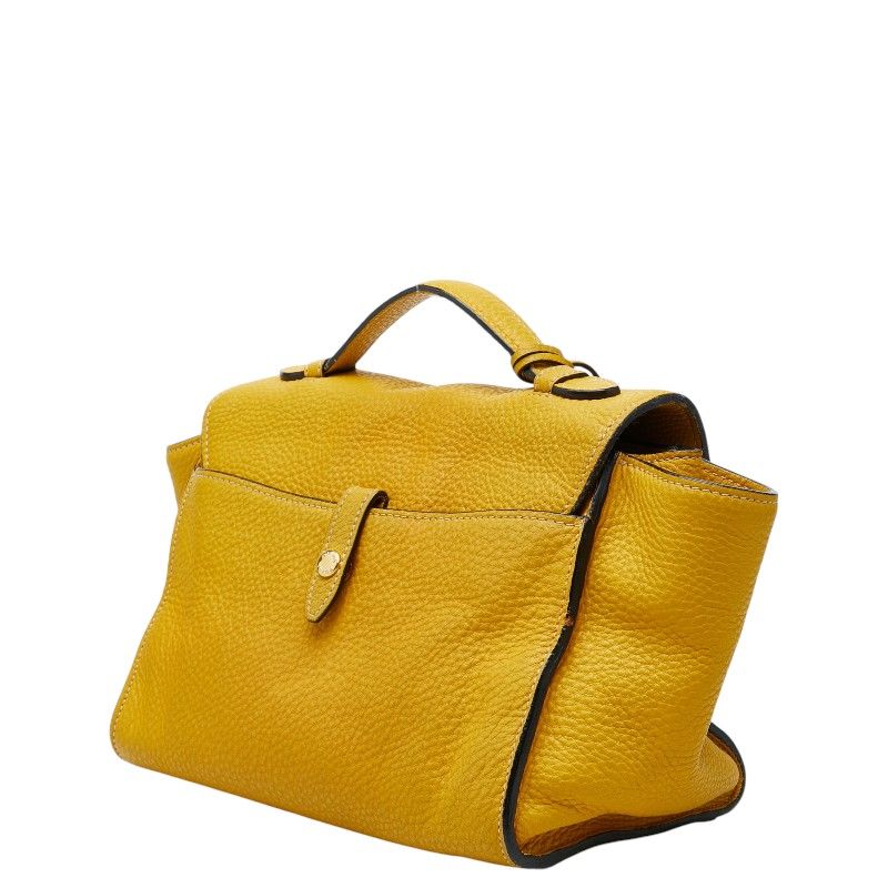 Prada Sound Rock 2-Way Shoulder Bag Yellow Vitello Daino Leather — view 2