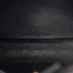 Saint Laurent YSL Logo Chain Wallet Shoulder Back Black Leather — view 6