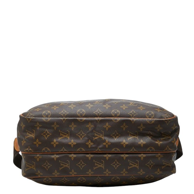 Louis Vuitton Monogram Reporter GM Crossbody Shoulder Bag Brown Leather — view 3