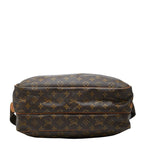 Louis Vuitton Monogram Reporter GM Crossbody Shoulder Bag Brown Leather — view 3