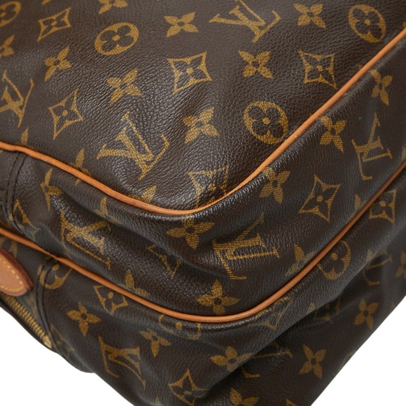 Louis Vuitton Monogram Reporter GM Crossbody Shoulder Bag Brown Leather — view 7