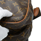 Louis Vuitton Monogram Reporter GM Crossbody Shoulder Bag Brown Leather — view 4