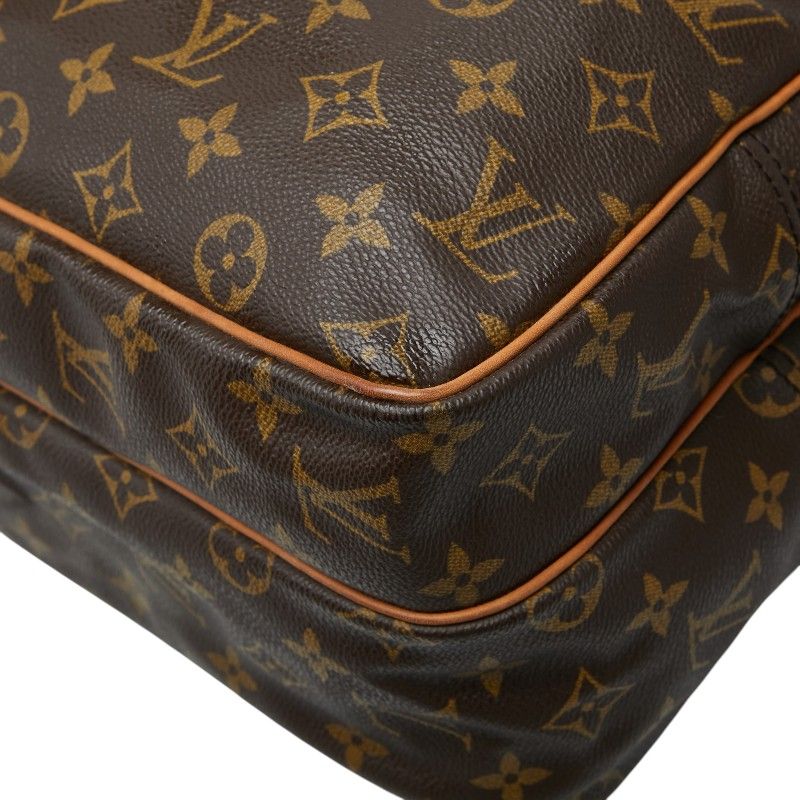 Louis Vuitton Monogram Reporter GM Crossbody Shoulder Bag Brown Leather — view 6