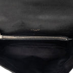 Saint Laurent YSL Logo Stitch Top Handle Shoulder Bag 2-Way Black Leather — view 4