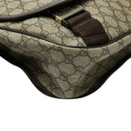 Gucci GG Supreme Crossbody Shoulder Bag Beige Leather — view 5