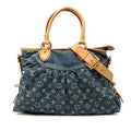 Louis Vuitton Monogram Denim Neocavy MM 2-Way Shoulder Bag Indigo Blue