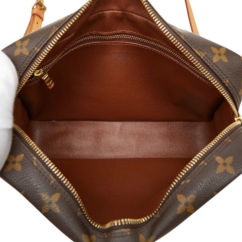 Louis Vuitton Monogram Trocadero 27 Crossbody Shoulder Bag Brown Leather — view 8