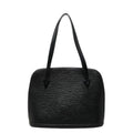 Louis Vuitton Epi Lussac Tote Shoulder Bag Noir Black Leather
